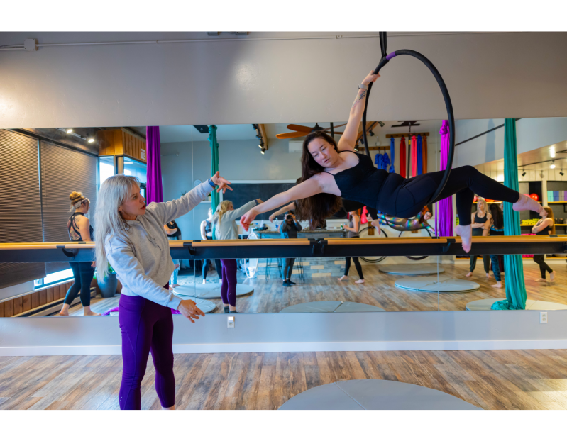 Aerial Hoop Class at Elevated Aerial Studio Aerial Hoop Class at Elevated Aerial Studio