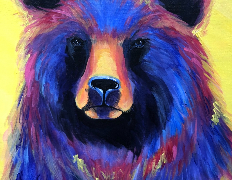 Bear - Tipsy Brush Painting Party!
