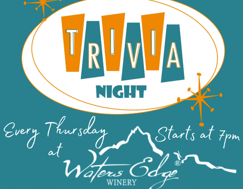 Thursday Night Trivia at Waters Edge Winery!