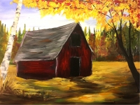 Fall Barn, Tipsy Brush Painting Party, Kalispell! Fall Barn, Tipsy Brush Painting Party, Kalispell!