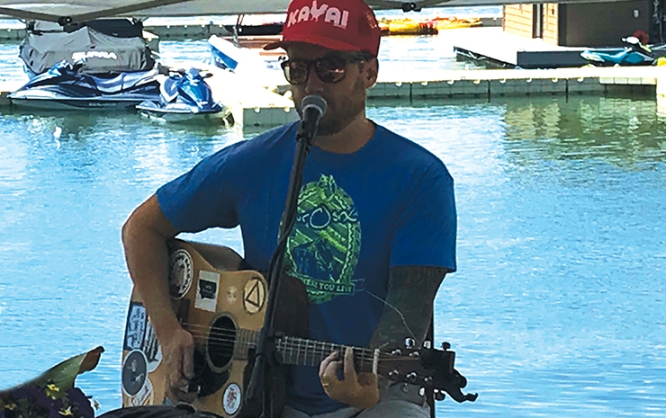 Live music at the Tiki Bar featuring Brent Jameson