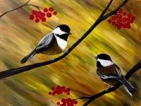 Two Chickadees, Tipsy Brush Painting Party! Kalispell Two Chickadees, Tipsy Brush Painting Party! Kalispell