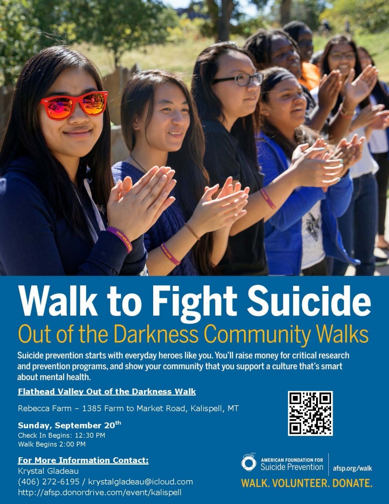 1st Annual Flathead Valley Out of the Darkness Walk 09/20/2015