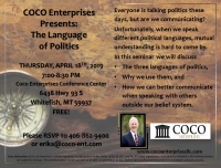 The Language of Politics The Language of Politics