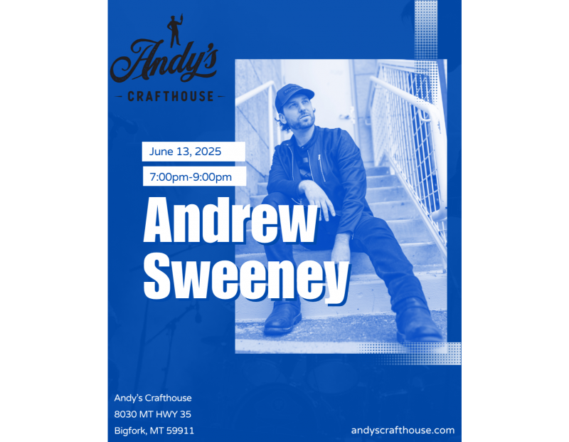 Live Music with Andrew Sweeney at Andy's Crafthouse Live Music with Andrew Sweeney at Andy's Crafthouse