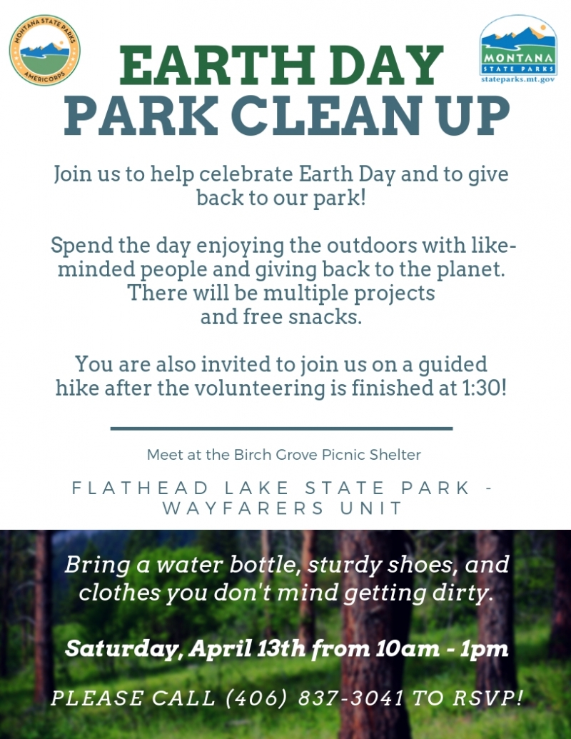 Earth Day Park Clean Up 04 13 2019 Bigfork Montana Morgan Parks 