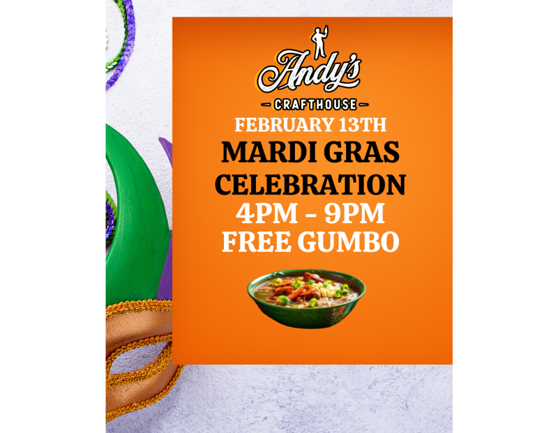 Mardi Gras at Andy's Crafthouse
