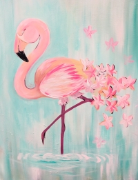Flamingo Tipsy Brush Painting Party! Flamingo Tipsy Brush Painting Party!