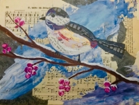“Winter Birds and Berries” Collage “Winter Birds and Berries” Collage