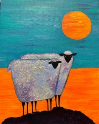 Canvas & Cocktails: Goats On A Rock Canvas & Cocktails: Goats On A Rock