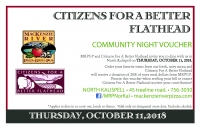 MacRiver Community Night:Citizens for a Better Flathead MacRiver Community Night:Citizens for a Better Flathead