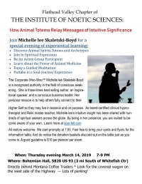 Institute of Noetic Sciences - March Featured Speaker Institute of Noetic Sciences - March Featured Speaker