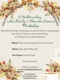 A Mother's Day Tea Party & Flower Crown Workshop A Mother's Day Tea Party & Flower Crown Workshop