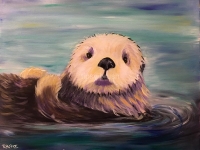 Otter Tipsy Brush Painting at Kalispell Sr Ctr Otter Tipsy Brush Painting at Kalispell Sr Ctr