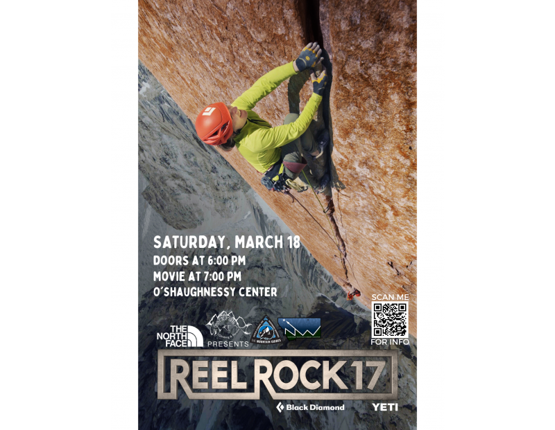 Adventure Film Screening - Reel Rock 17 03/18/2023 Whitefish, Montana,  O'Shaughnessy Center - Art Event