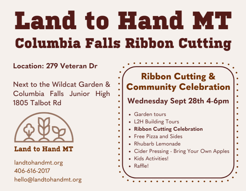 Land to Hand MT Ribbon Cutting & Community Celebration