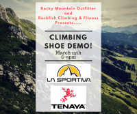Rockfish Climbing & Fitness Shoe Demo Rockfish Climbing & Fitness Shoe Demo