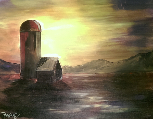 Silo Sunset - Tipsy Brush Painting Party!