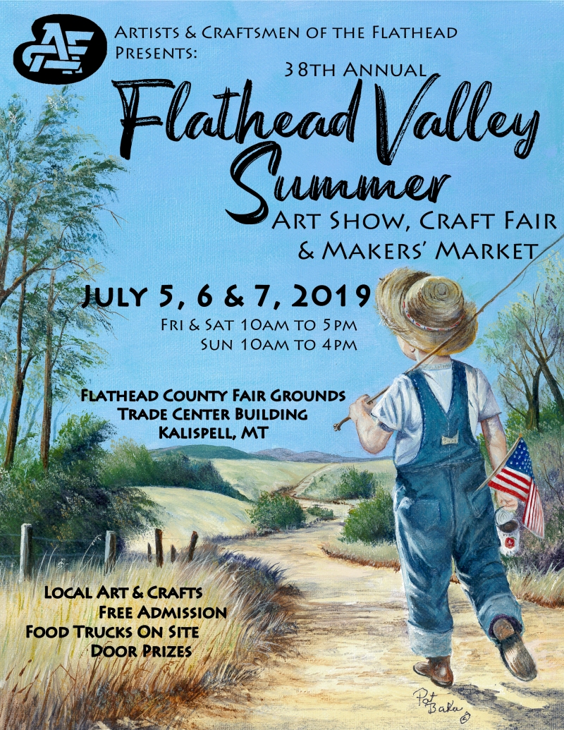 Flathead Valley Summer Art & Craft Show 07/05/2019 Kalispell, Montana