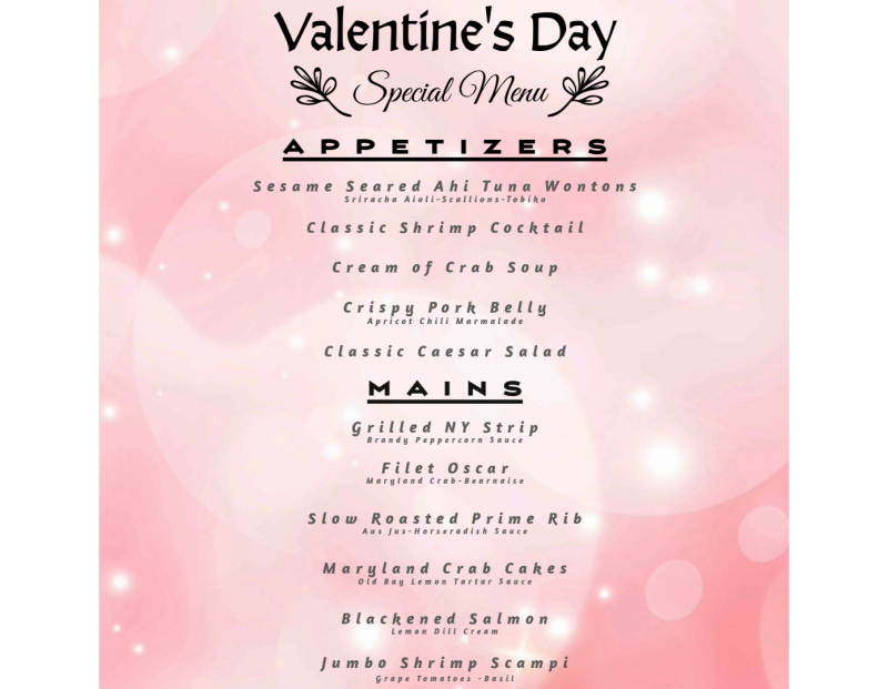 Valentines Day Dinner at Meadow Lake 