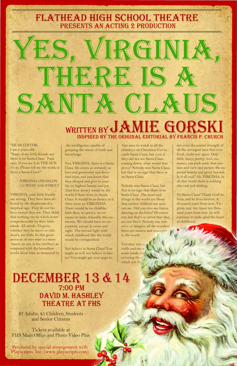 Yes Virginia There Is a Santa Claus 12/13/2013 Art Event