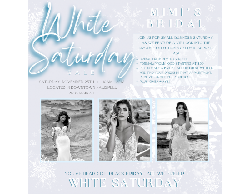 White Saturday Sale Event