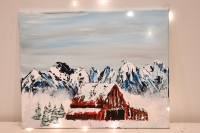 Paint Night: Wintery Barn Paint Night: Wintery Barn