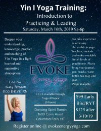 Yin 1 Yoga Training Yin 1 Yoga Training