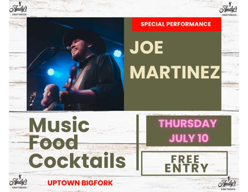Live Music with Joe Martinez at Andy's Crafthouse Live Music with Joe Martinez at Andy's Crafthouse