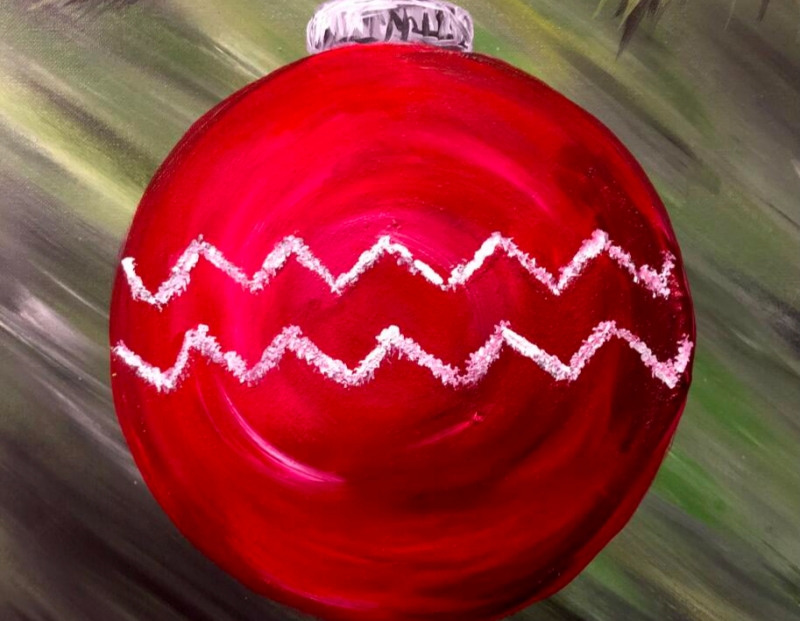 Christmas Ornament - Tipsy Brush Painting Party!