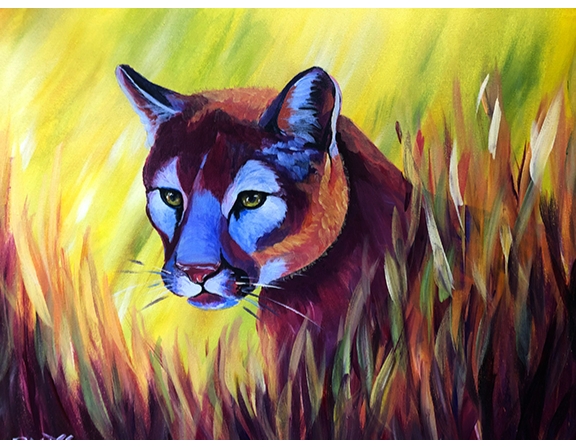 Cougar - Tipsy Brush Painting Party!