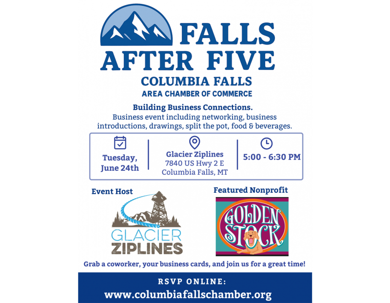 Falls After Five at Glacier Ziplines Falls After Five at Glacier Ziplines