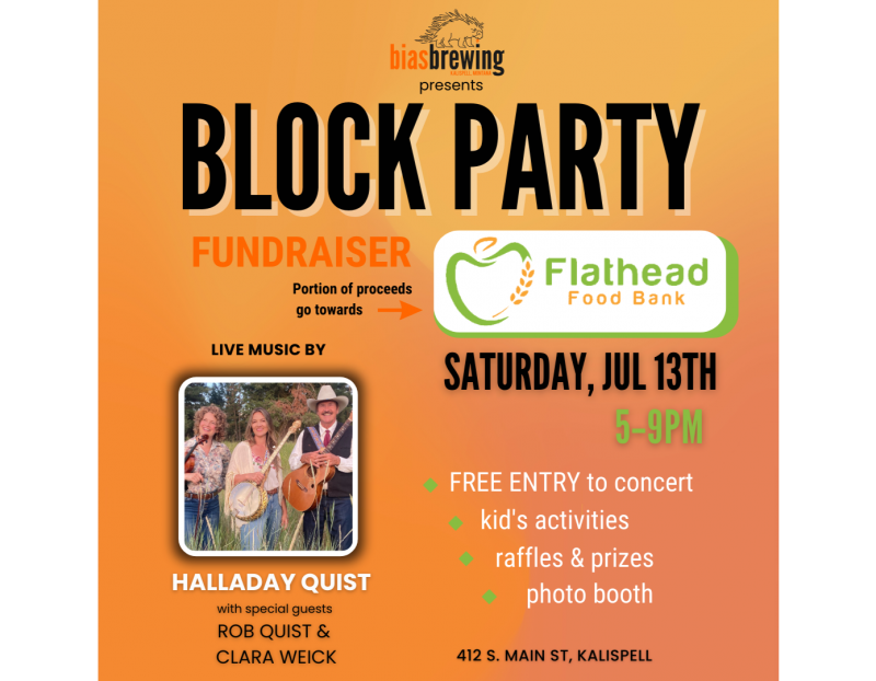Flathead Food Bank Block Party @ Bias Brewing Flathead Food Bank Block Party @ Bias Brewing
