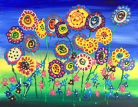 Canvas & Cookies: Spring Flowers Canvas & Cookies: Spring Flowers