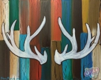 Antlers on Crackle Antlers on Crackle