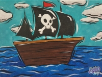 Pirate Ship Painting - Kids Class Pirate Ship Painting - Kids Class