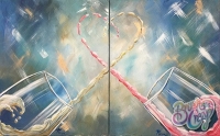Wine Heart Toast Painting Class - BFF Appreciation Day! Wine Heart Toast Painting Class - BFF Appreciation Day!