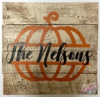 Pumpkin Name Sign Pumpkin Name Sign