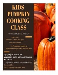 Kids Pumpkin Cooking Class Kids Pumpkin Cooking Class