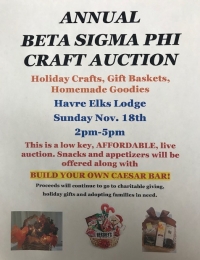 Annual Beta Sigma Phi Craft Auction Annual Beta Sigma Phi Craft Auction