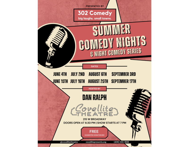 Summer Comedy Nights at the Covellite Summer Comedy Nights at the Covellite