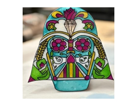 Nerdy Stained Glass Resin Art Nerdy Stained Glass Resin Art