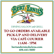 Bert and Ernie's Serving Lunch and Dinner Via Inside Dining and Carry Out Bert and Ernie's Serving Lunch and Dinner Via Inside Dining and Carry Out
