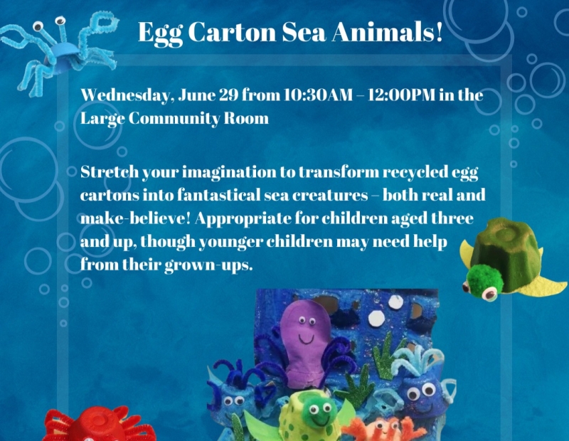Egg Carton Sea Animals 