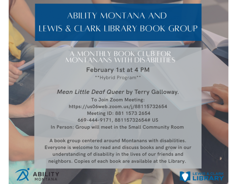 Ability Montana & Lewis & Clark Library Book Club