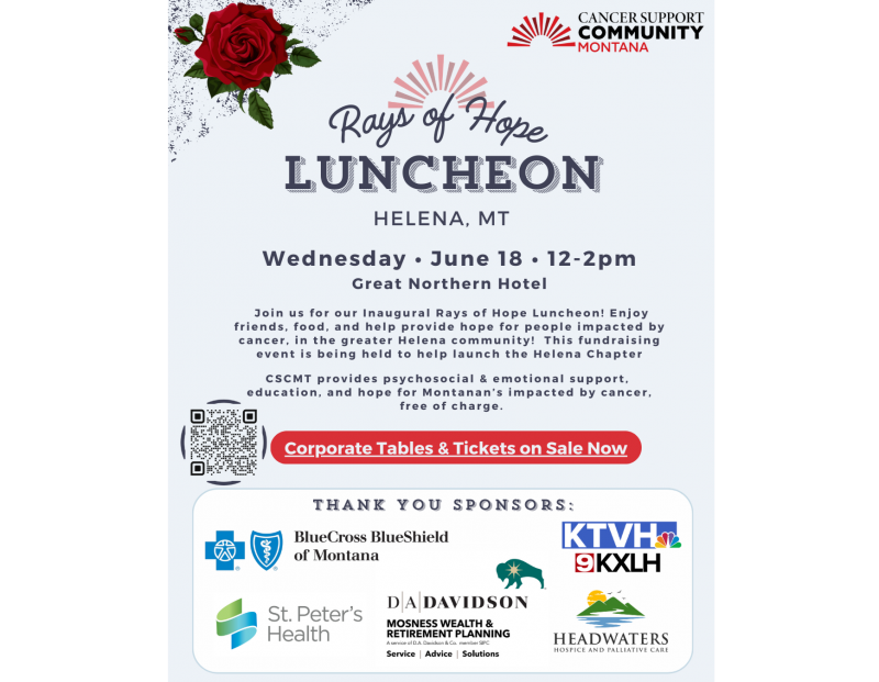 Rays of Hope Luncheon - Cancer Support Community MT Rays of Hope Luncheon - Cancer Support Community MT