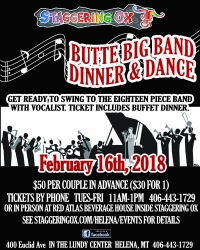 Butte Big Band at Staggering Ox Helena Butte Big Band at Staggering Ox Helena