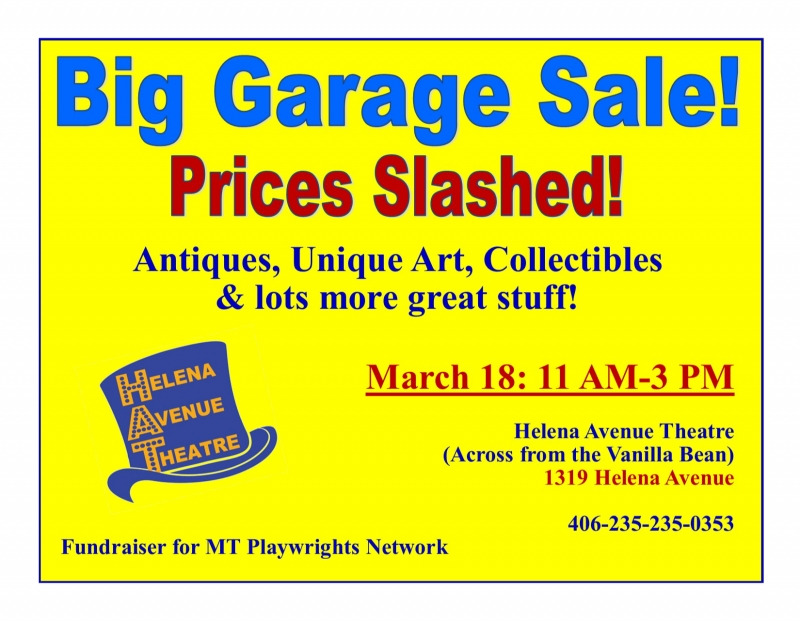 Garage Sale at the Helena Avenue Theatre
