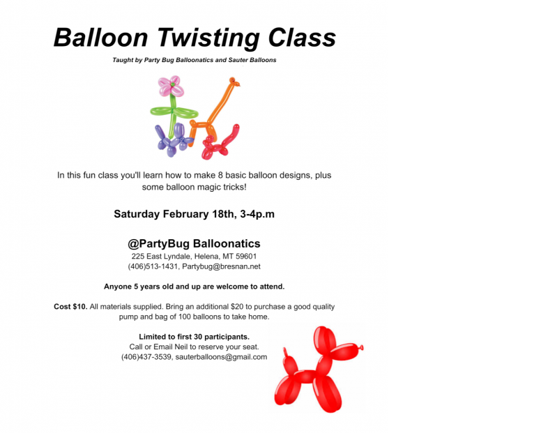 Balloon Twisting Class