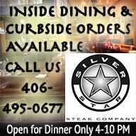 Silver Star Steak Co. Open for Inside Seating and Carry Out Silver Star Steak Co. Open for Inside Seating and Carry Out